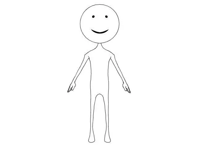 3D Stick Man Low-poly 3D model