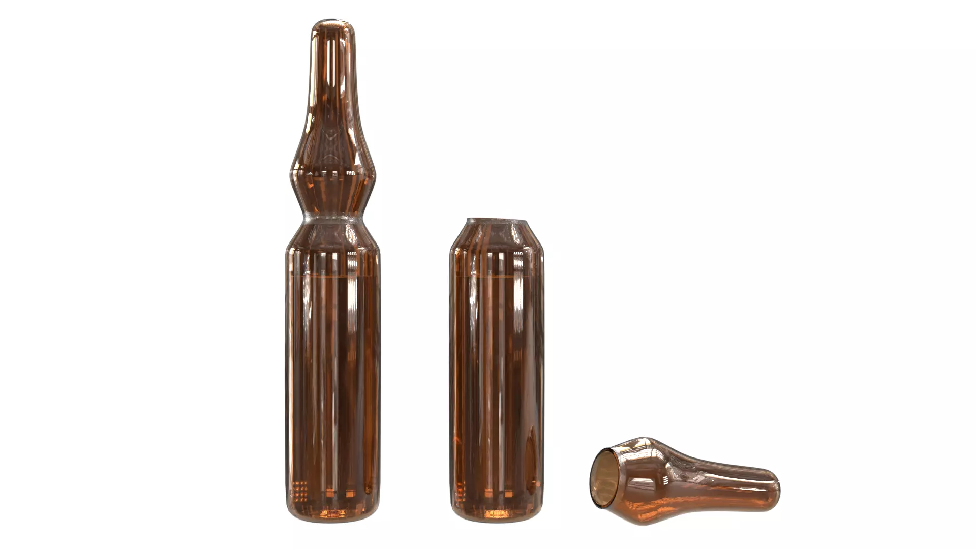 Injection Ampoule Vial PBR 2 Low-poly 3D model