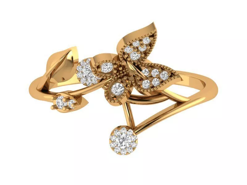ButterFly Vintage Ring 3D print model