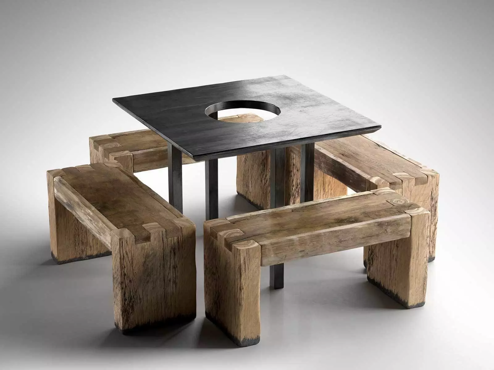 Tartinery Nolita Dining Tables and Benches 3D model_0