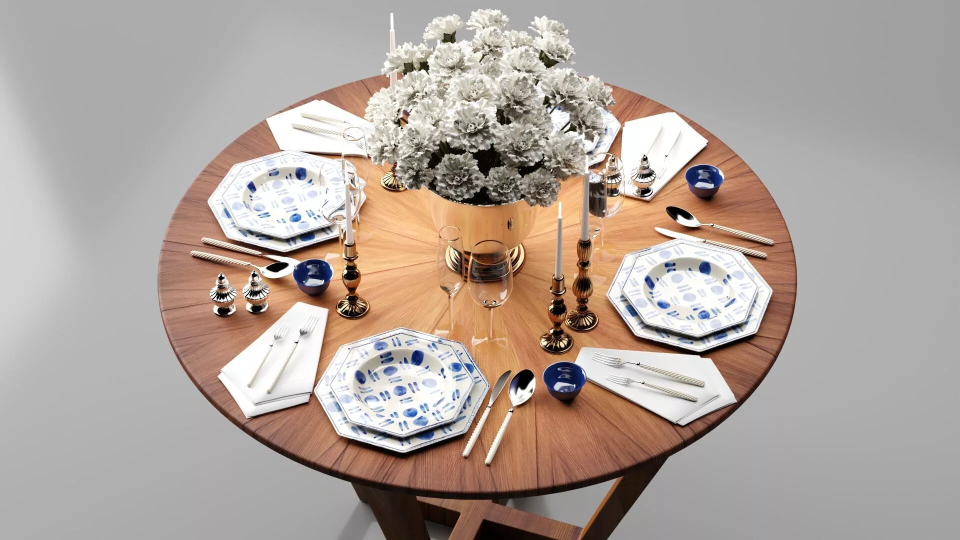 Oscar Dinner Table 06 3D model