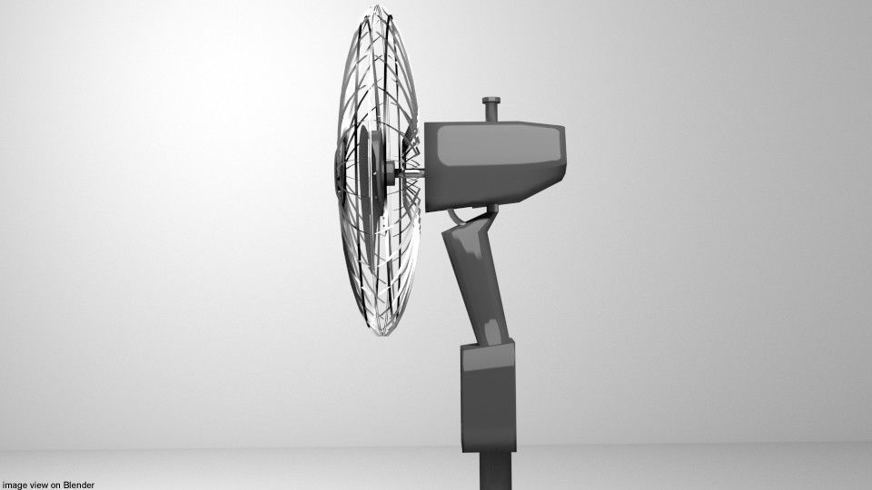 Fan - Standing 3D model_2