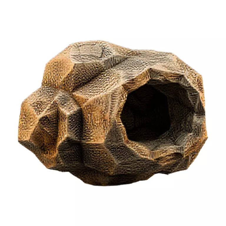 Low Poly Rock Cave Shelter 3D Model 3D print model