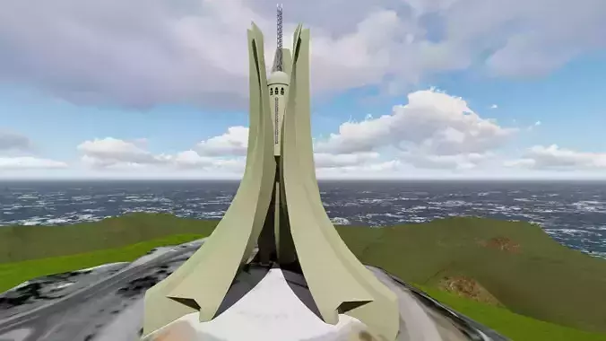 ALGERIAN Memorial statue 3D model
