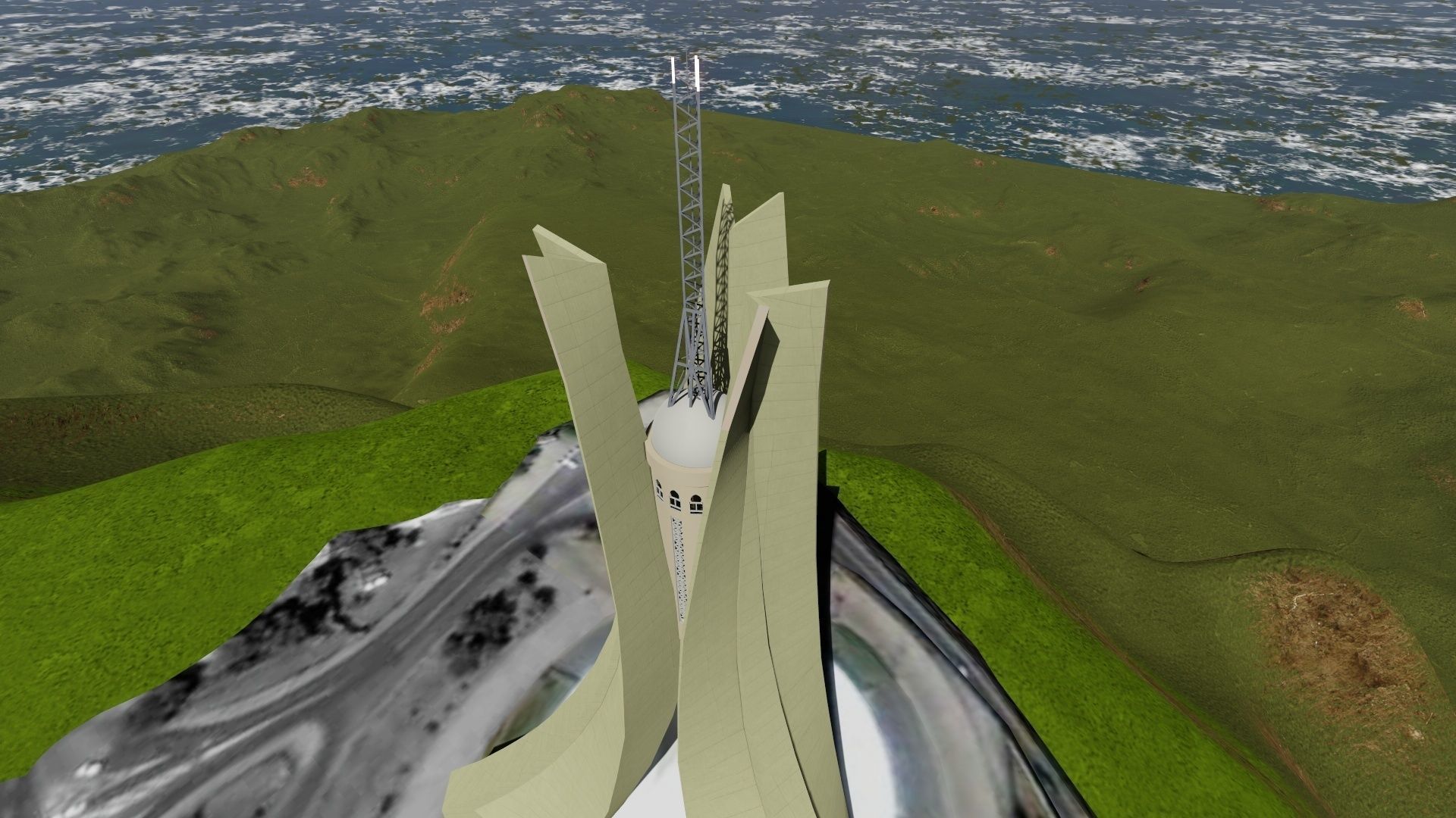 ALGERIAN Memorial statue 3D model_6