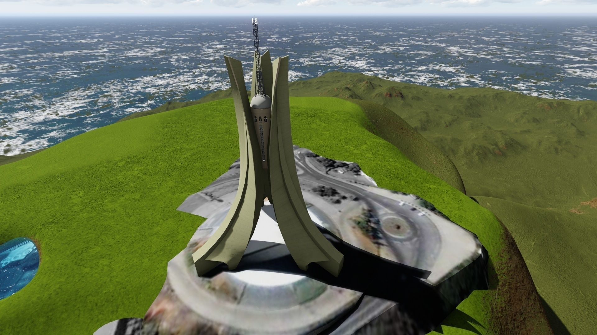 ALGERIAN Memorial statue 3D model_1