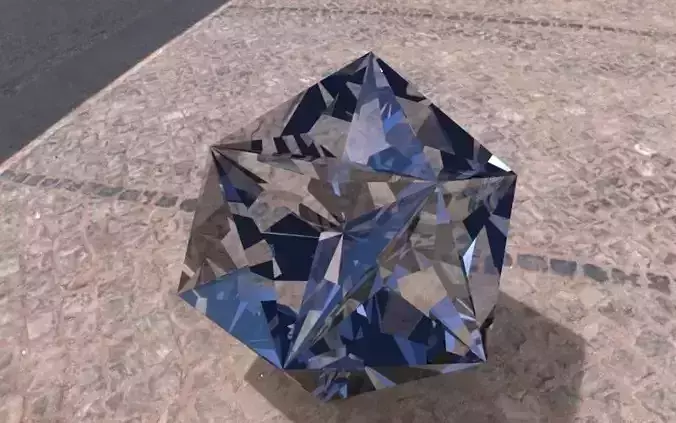 Great Great dodecahedron Low-poly 3D model