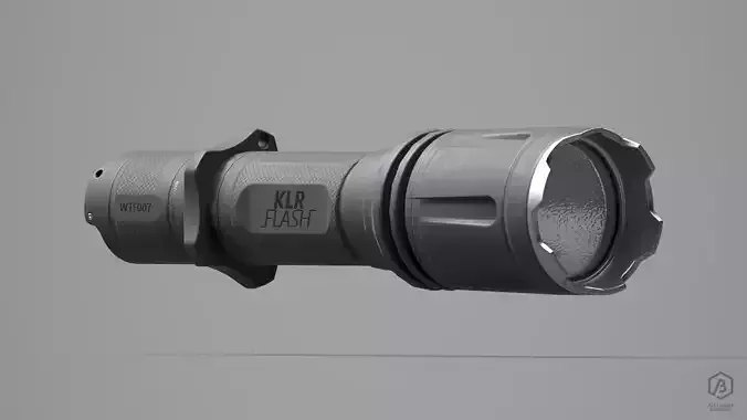 Game Ready Tactical Flashlight Low-poly 3D model