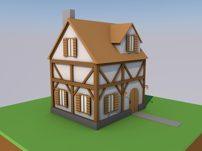 Low-Poly Simple House