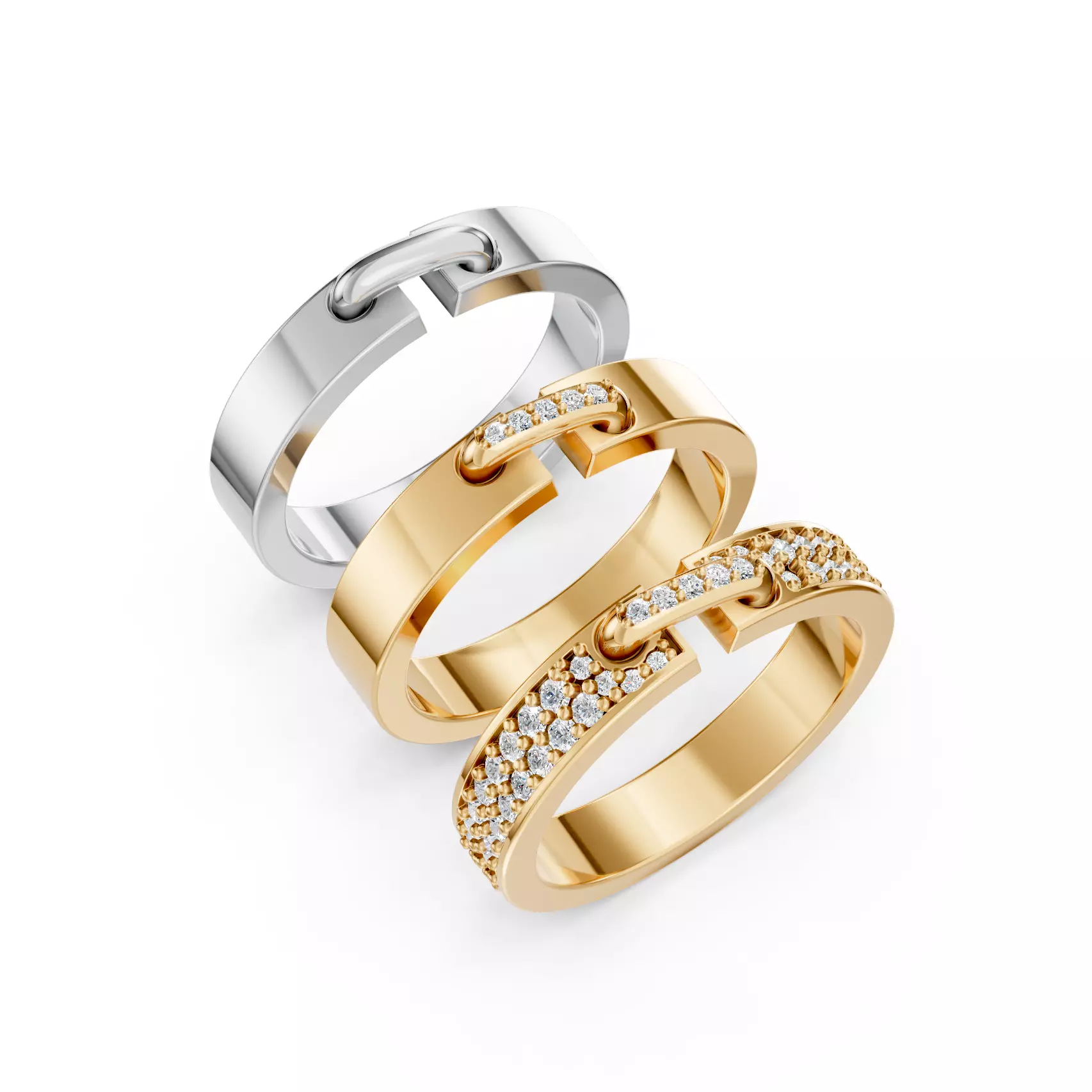 Chaumet ring 4mm 3D print model