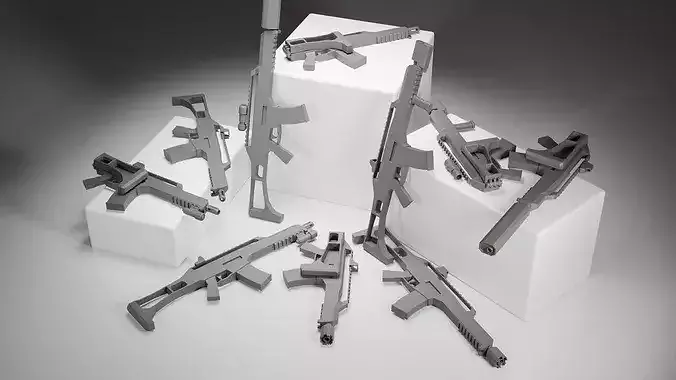 Stylized HK g36- 10 Variations Game Ready