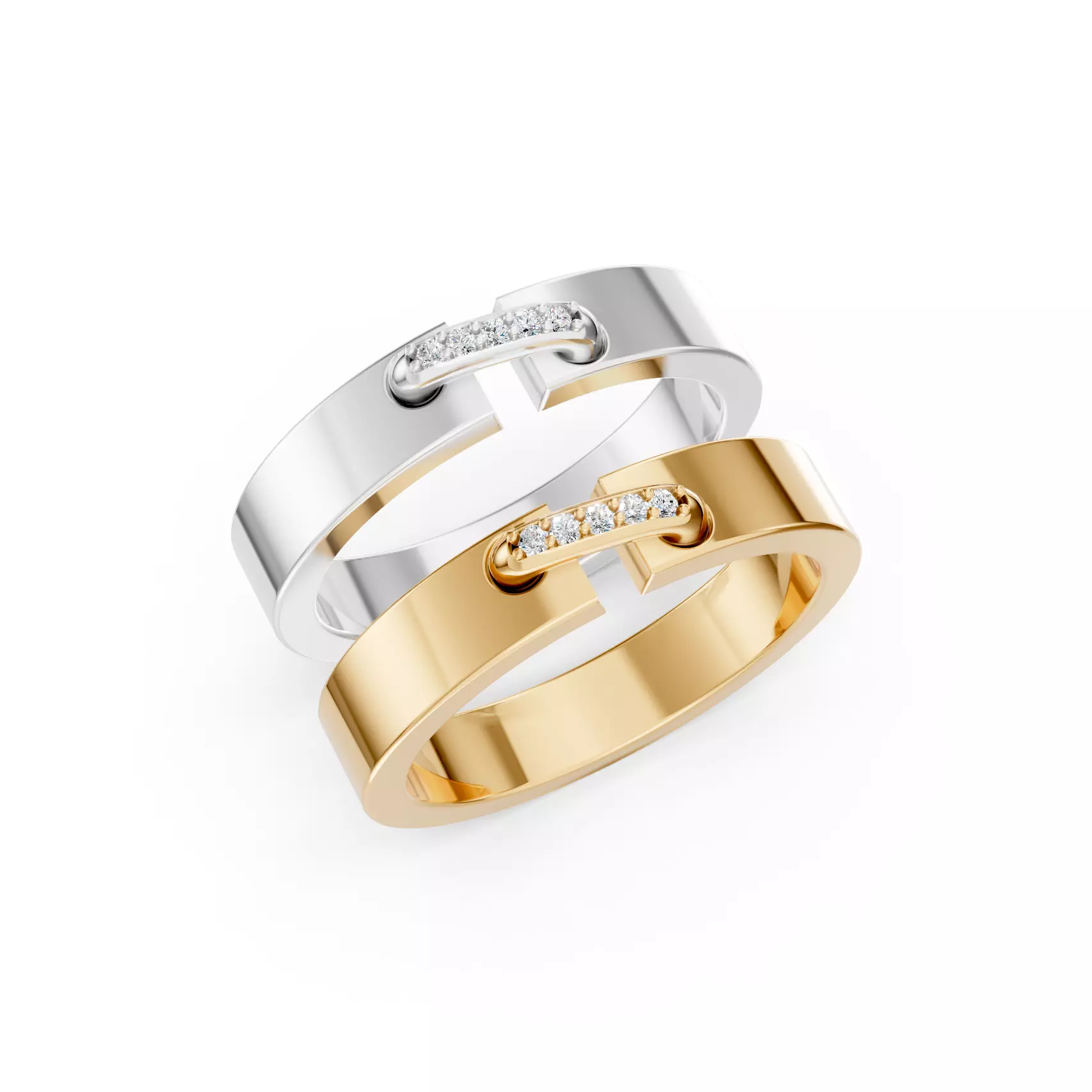 Stone Head 4mm Ring Chaumet 3D print model