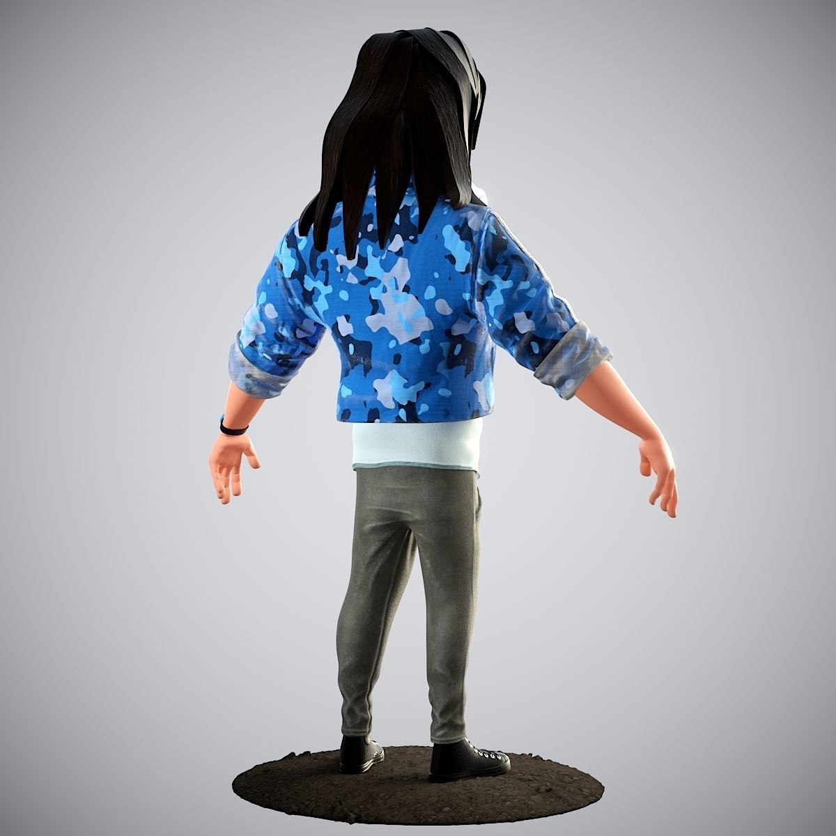 Cartoon Character 3D model_7