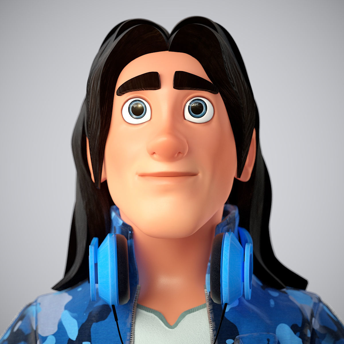 Cartoon Character 3D model_2