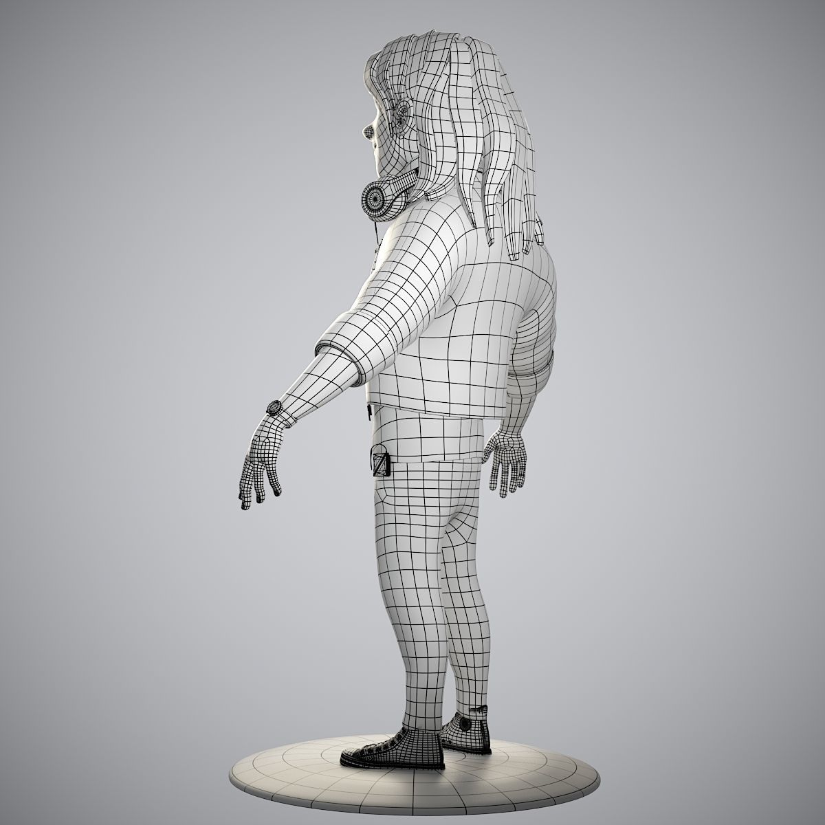 Cartoon Character 3D model_10