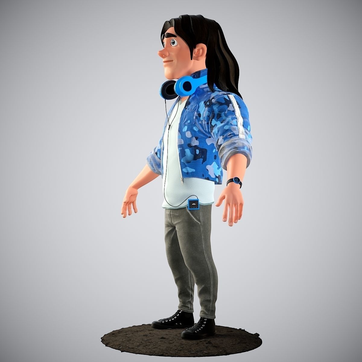 Cartoon Character 3D model_11