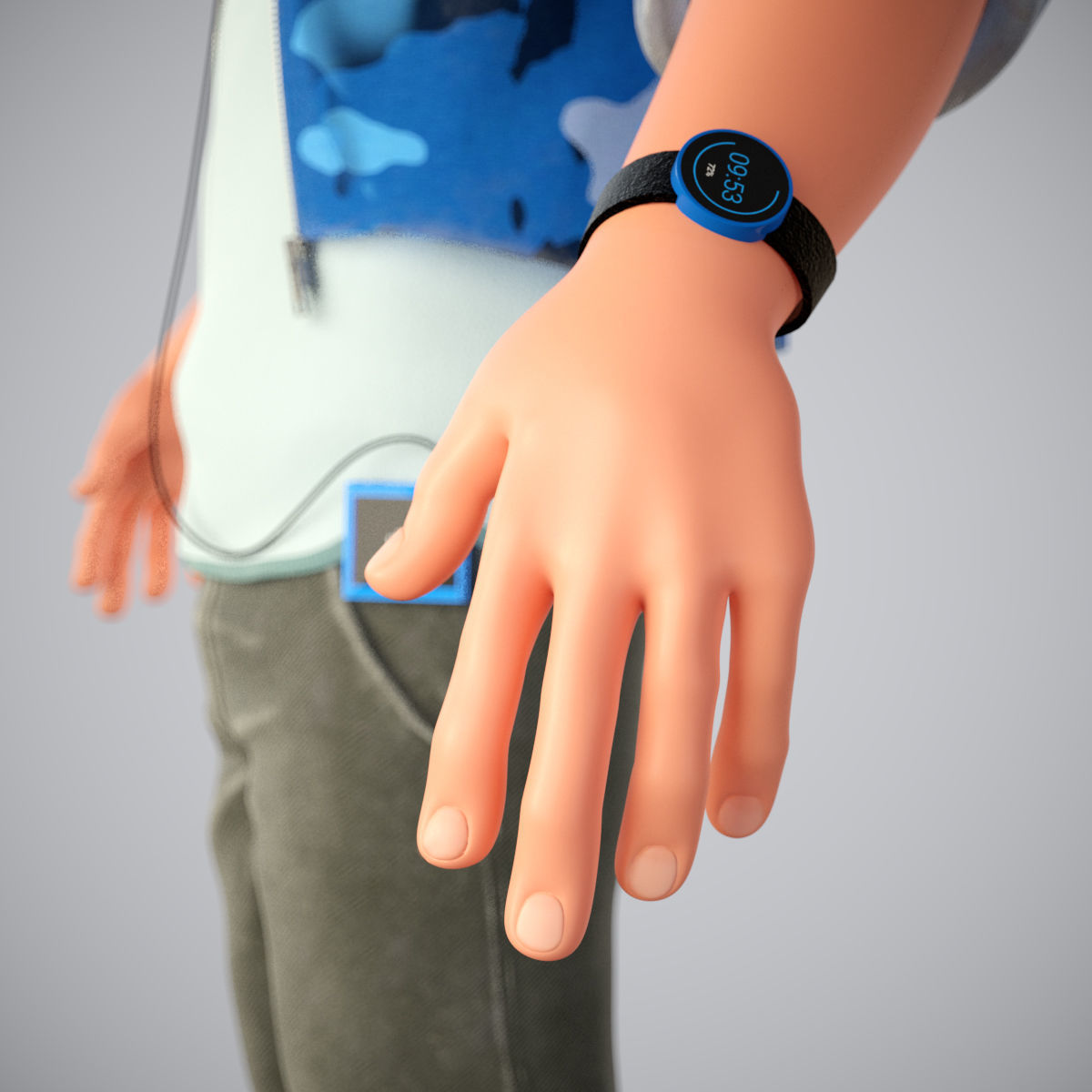 Cartoon Character 3D model_1