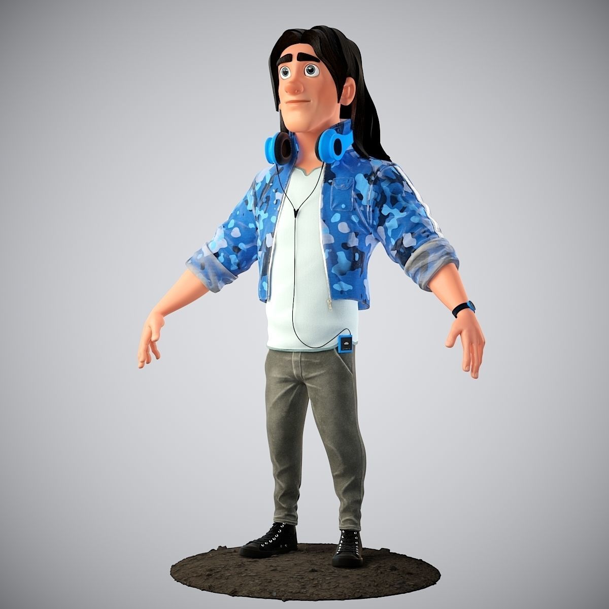 Cartoon Character 3D model_5