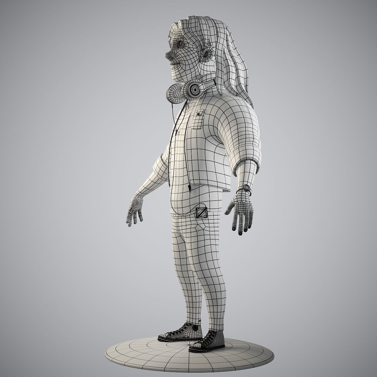 Cartoon Character 3D model_12