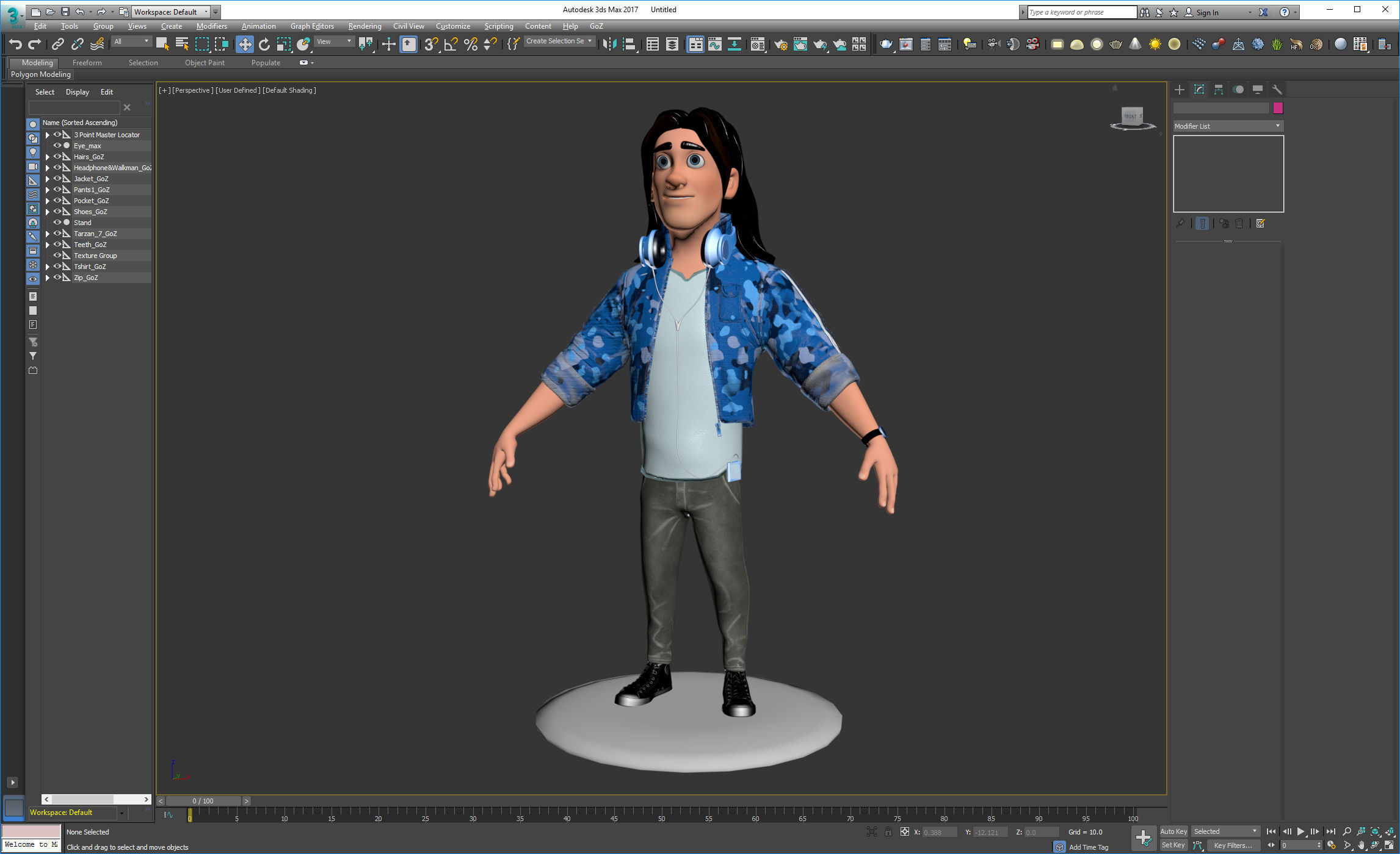 Cartoon Character 3D model_17