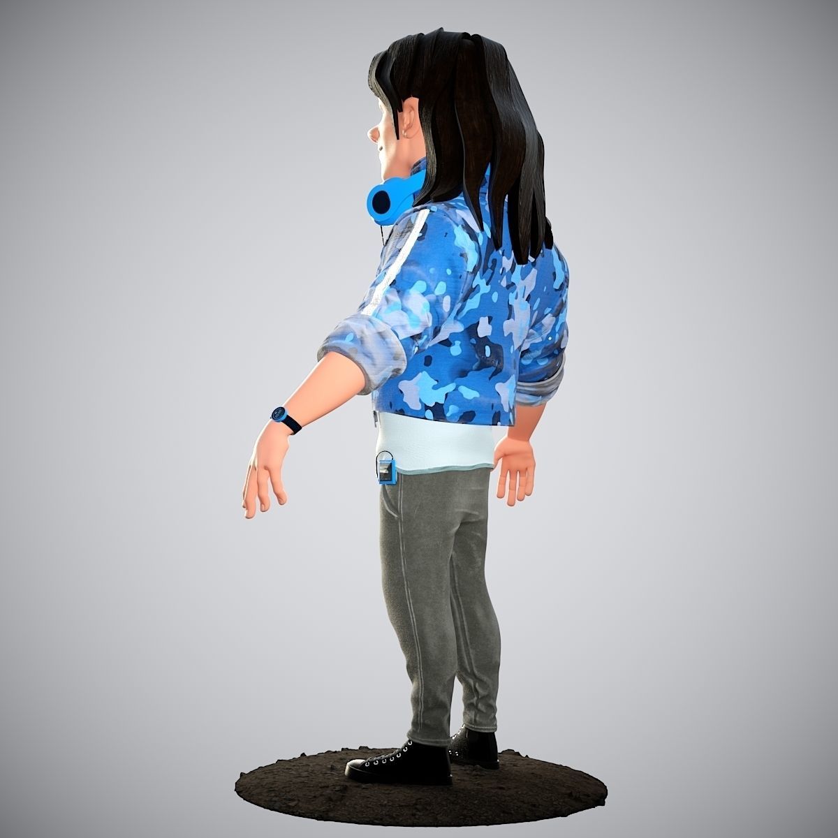 Cartoon Character 3D model_9