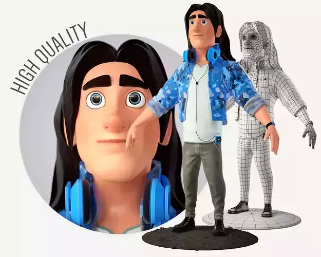 Cartoon Character 3D model