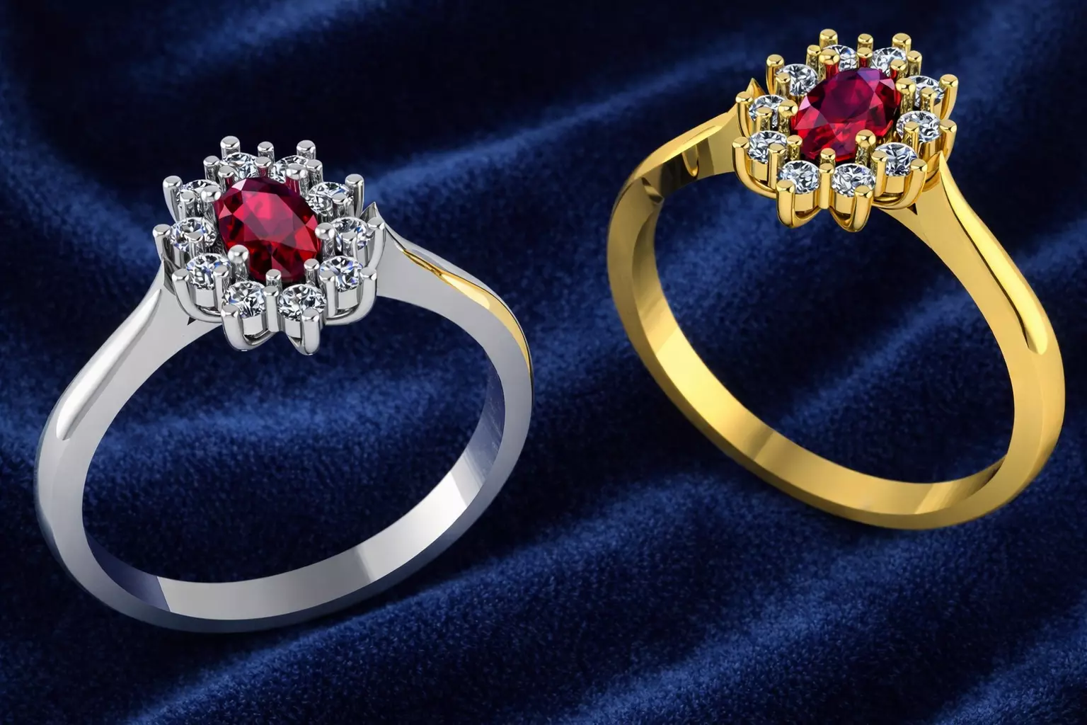 Ring Luxury Jewelry Gold 3D print model