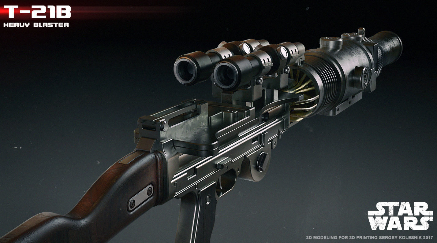 T-21B heavy blaster 3D print model_3