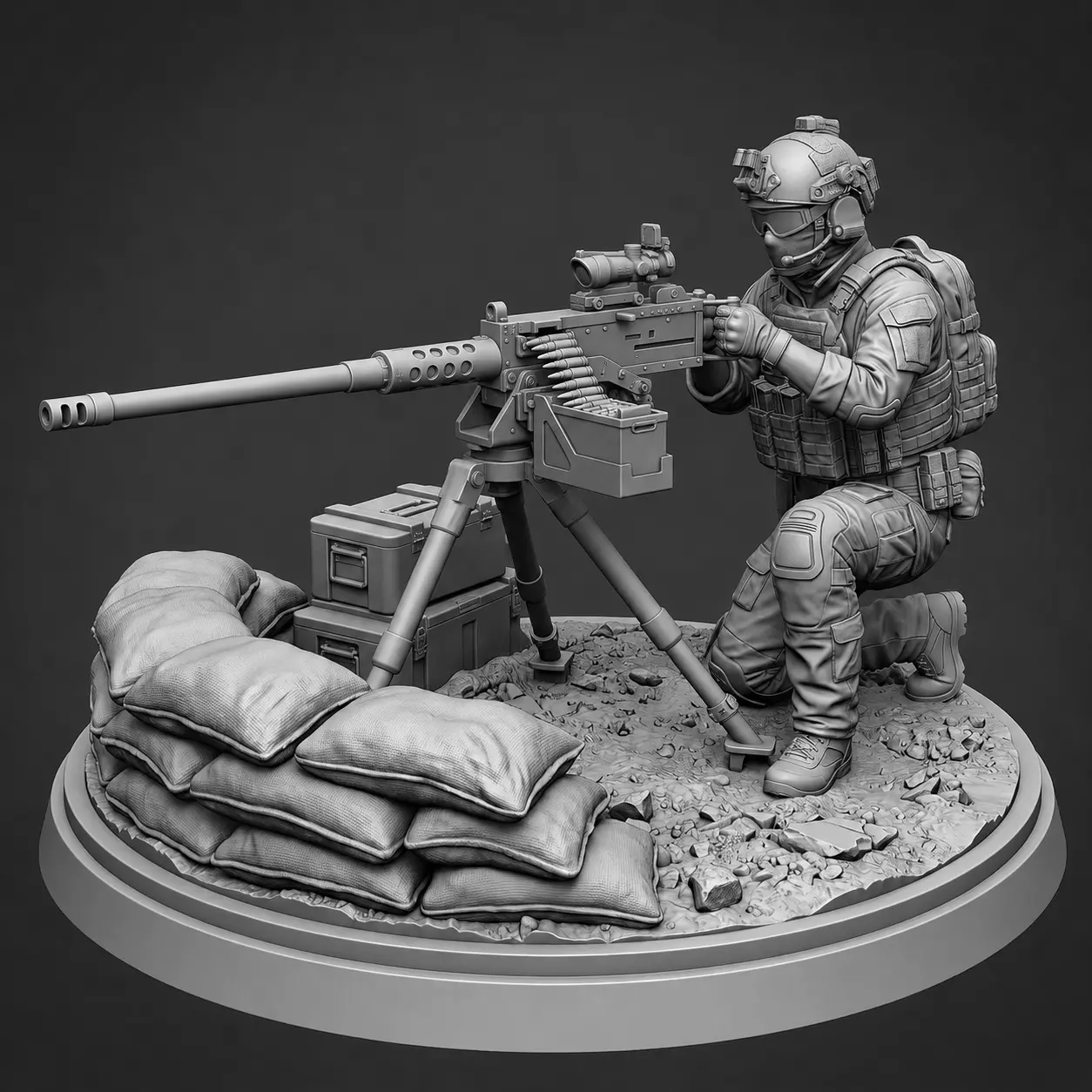 It is a Machine Gun 3D print model