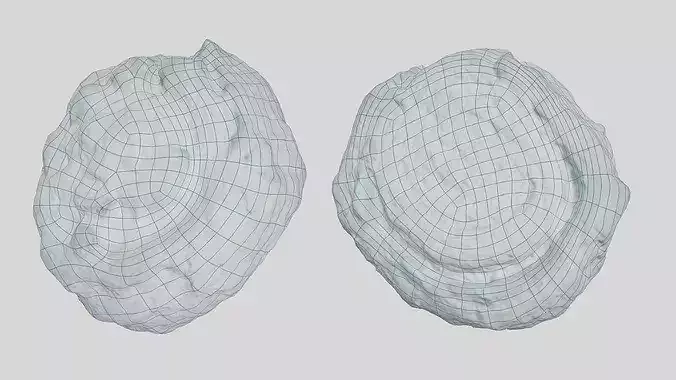 Sweet Swirl Pastry Bun Photogrammetry 3D Scan Low-poly 3D model 3