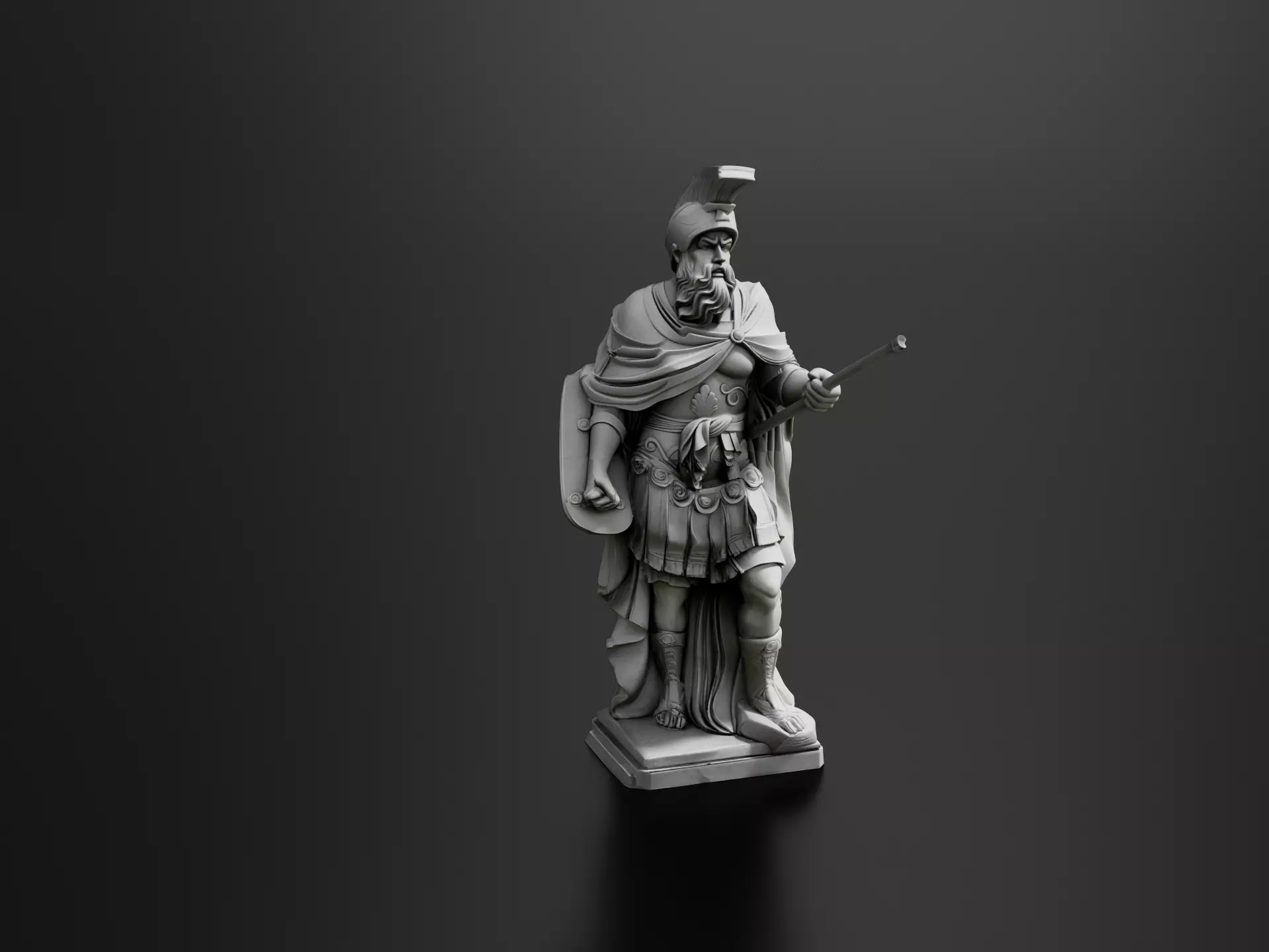 man roman statue 3D print model