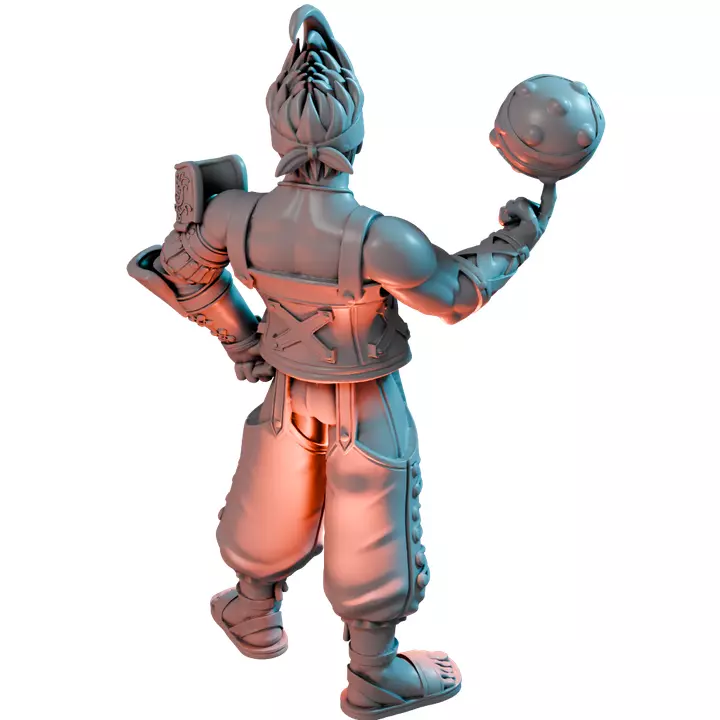Wakka VI - Board Game Miniature STL 3D print model