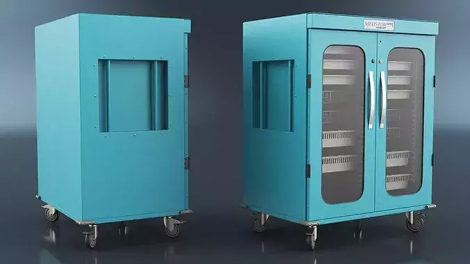 Medstor Max Harloff 2 Cells Blue 3D model 3