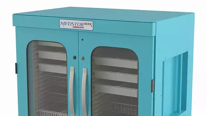 Medstor Max Harloff 2 Cells Blue 3D model 6
