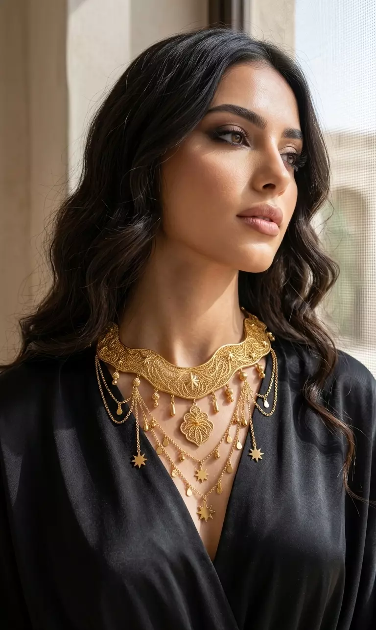 Celestial Sultan Filigree Necklace 3D print model