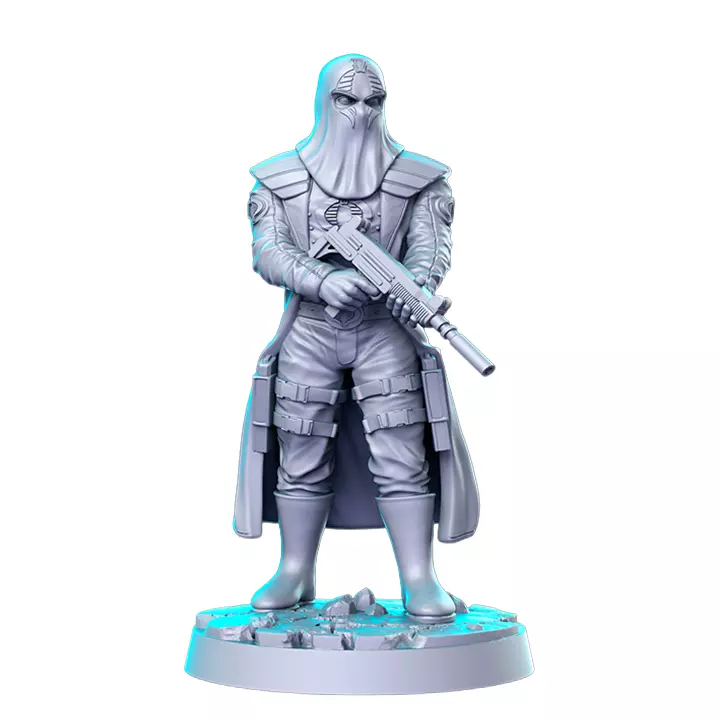 Cobra Commander III - Board Game Miniature STL 3D print model