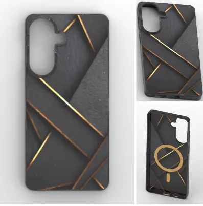 Geometric Magnetic Case A57 5G 3D print model