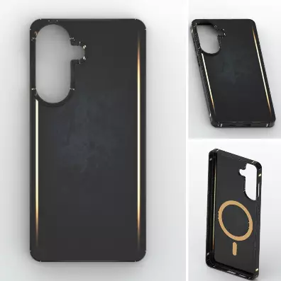 Luxury Wave Magnetic Case A57 3D print model