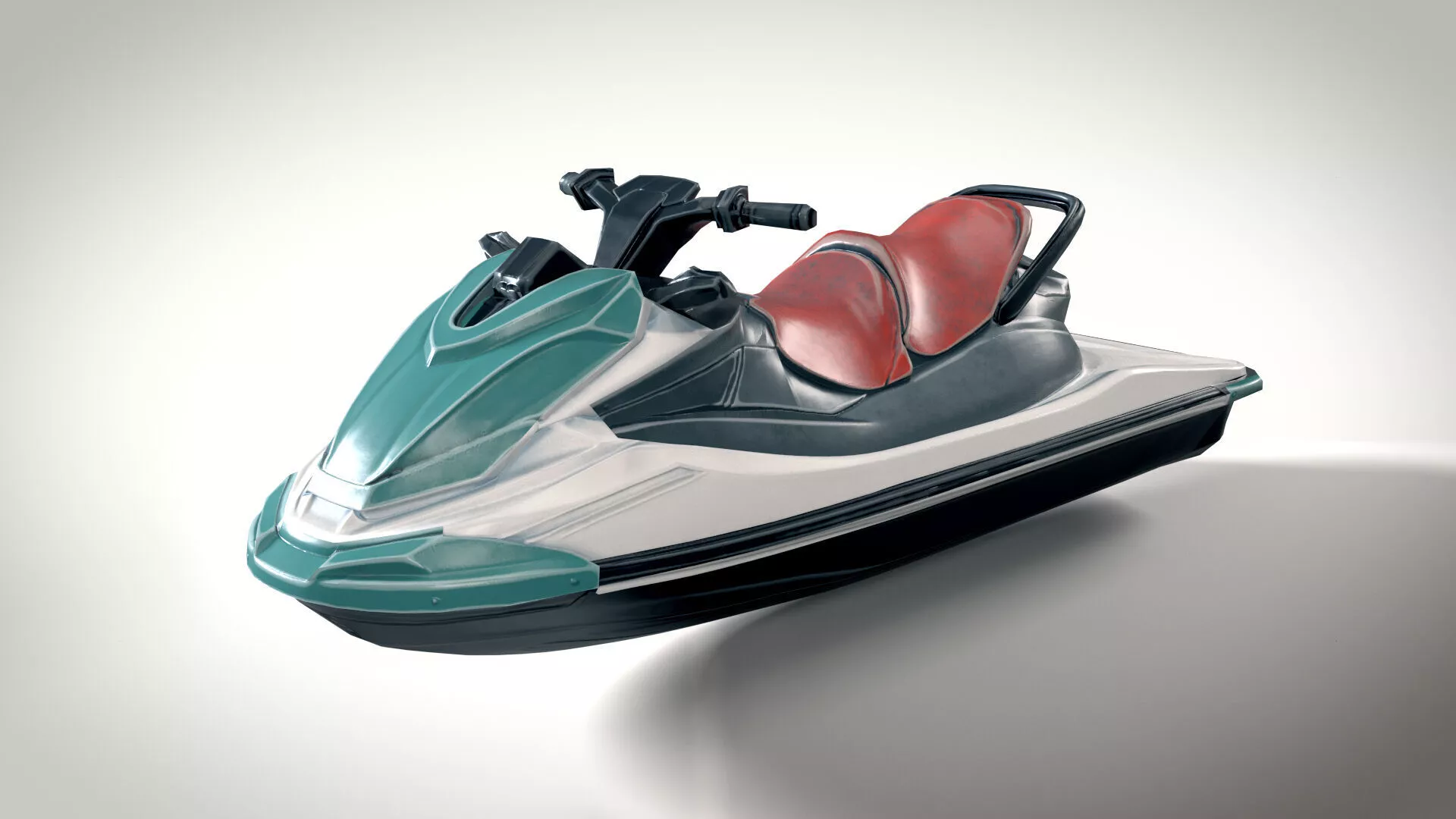 Jet Ski 01 PBR Low-poly 3D model