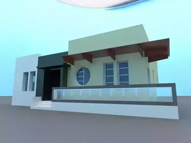 Precasted Modern house design with interior