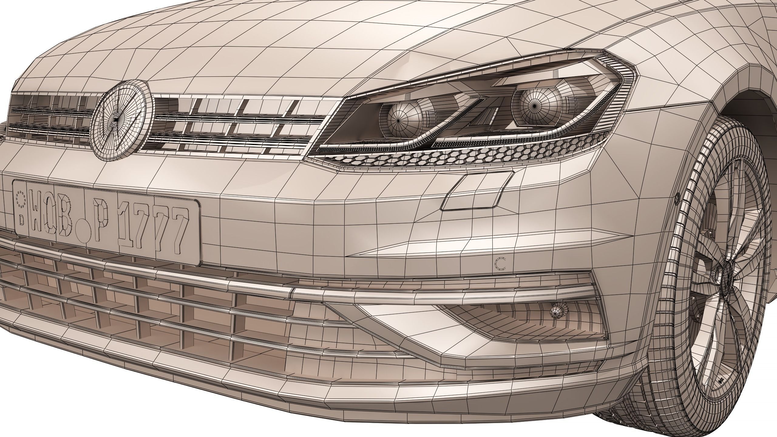 Volkswagen Golf 2017 3D model_17