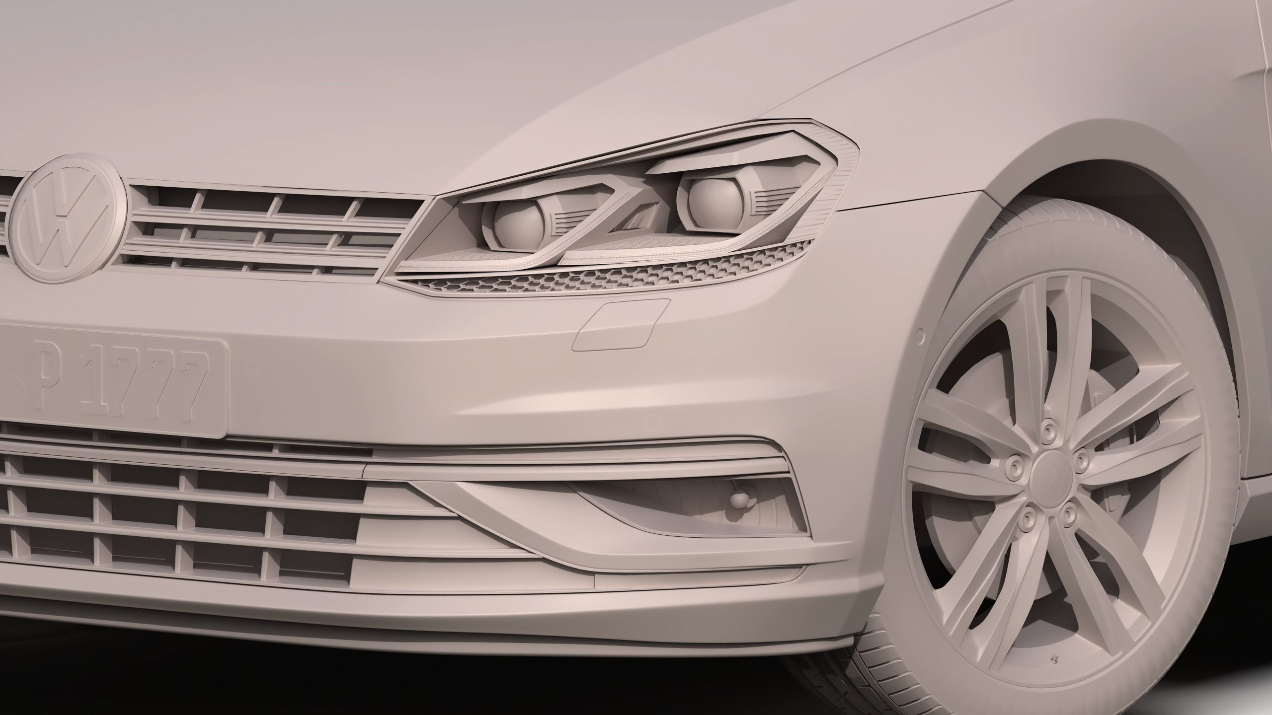 Volkswagen Golf 2017 3D model_12