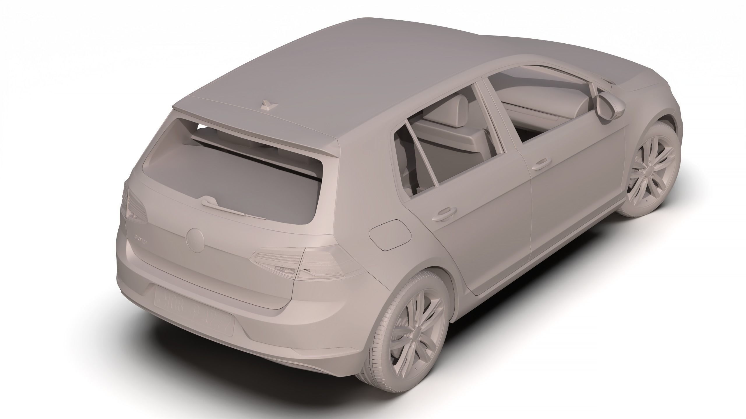 Volkswagen Golf 2017 3D model_10
