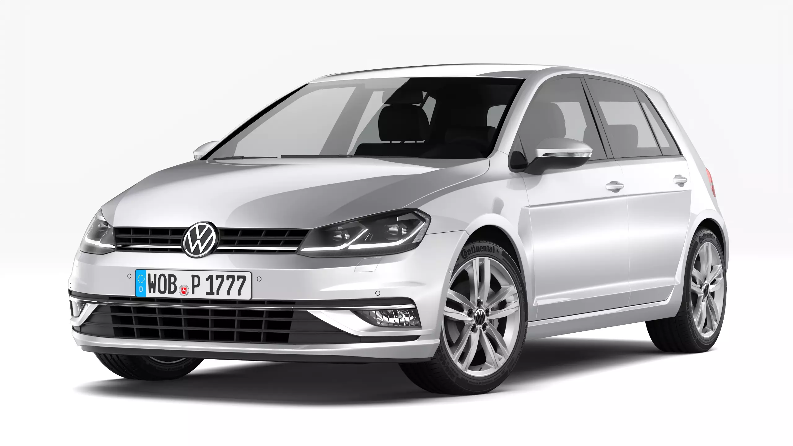 Volkswagen Golf 2017 3D model_0