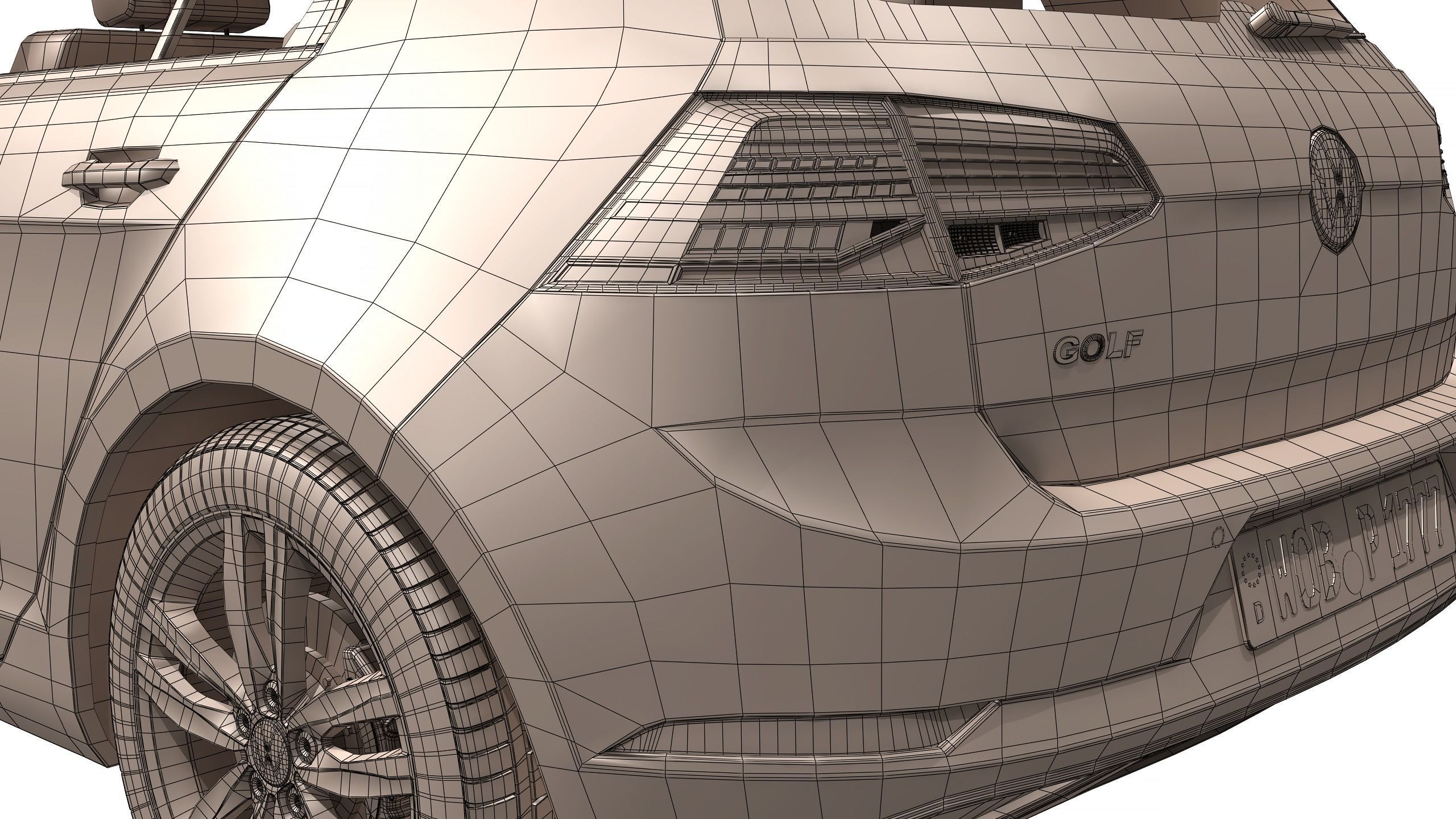 Volkswagen Golf 2017 3D model_18