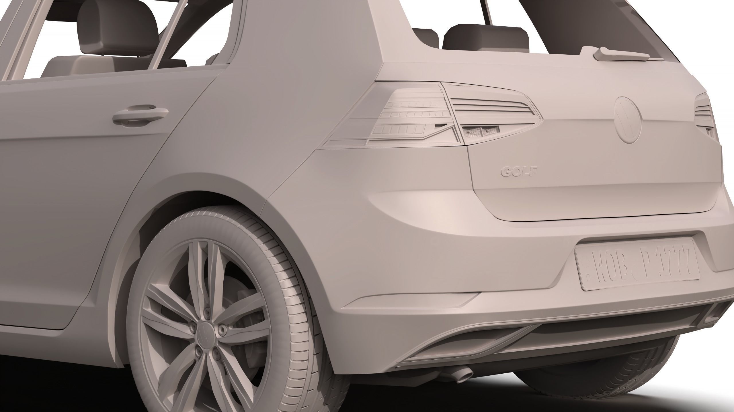 Volkswagen Golf 2017 3D model_13