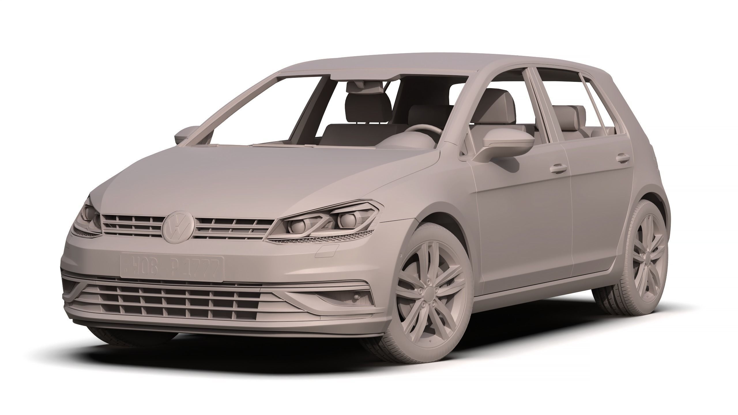 Volkswagen Golf 2017 3D model_8