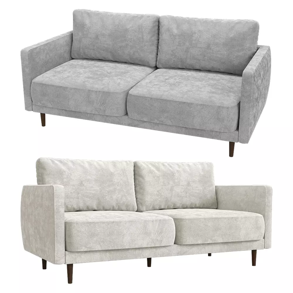3-seater fixed sofa Rene Low-poly 3D model