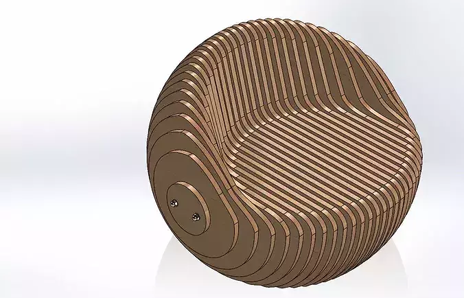 Parametric Sphere Lounge 3D model 3