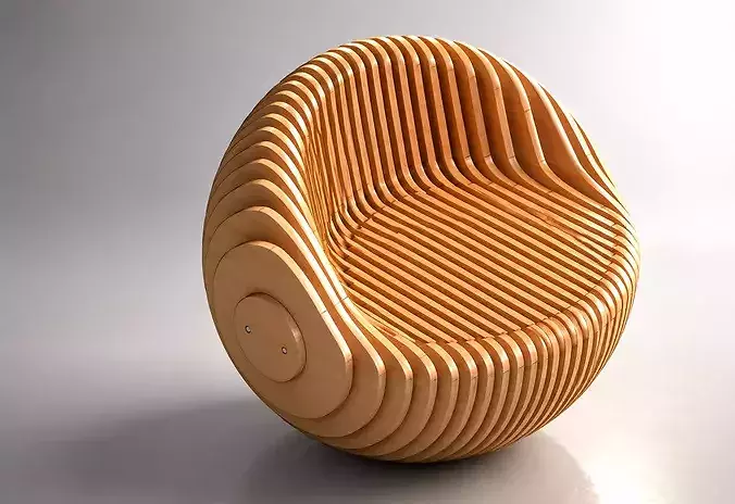 Parametric Sphere Lounge 3D model